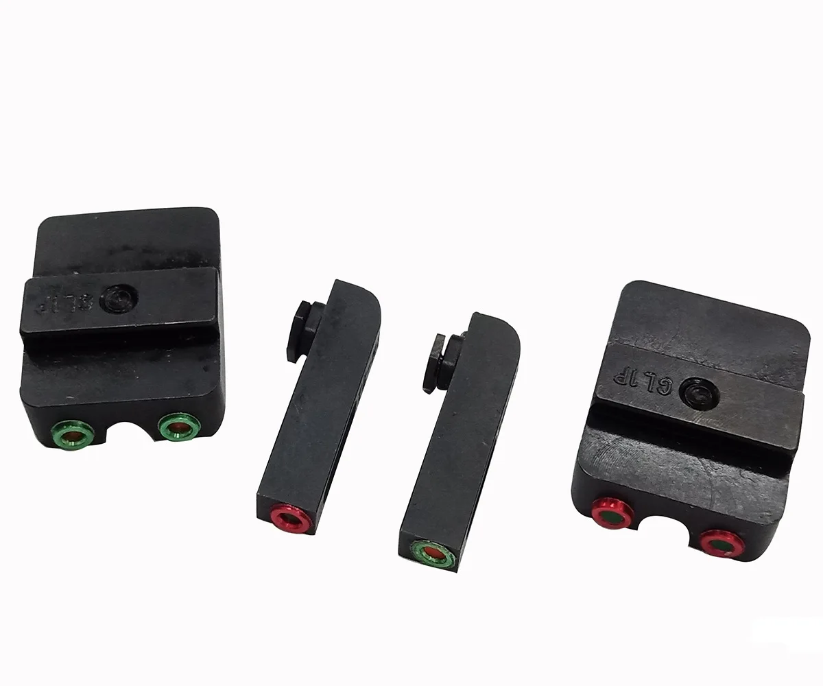Tactical Fiber Optic Sight Set Red Green Front Rear For Glock Hunting Gun Accessories | Спорт и развлечения
