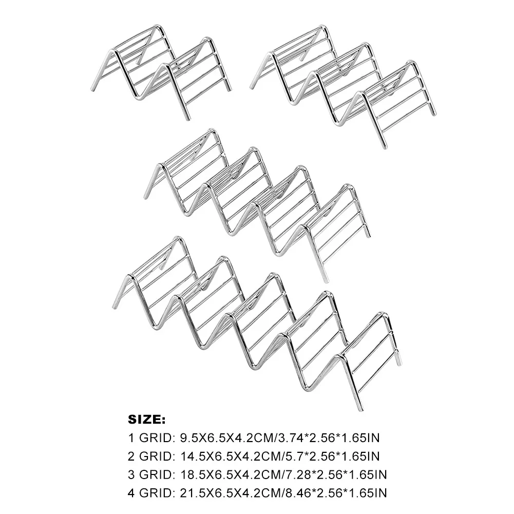 Подставка для Тако из нержавеющей стали с 1/2/3/4 отделениями|Уличные плиты| |