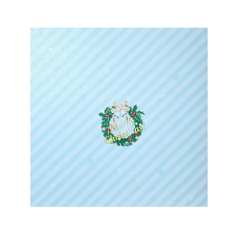 Горячие 3D Рождественские открытки пустые поздравительные праздничные карты с