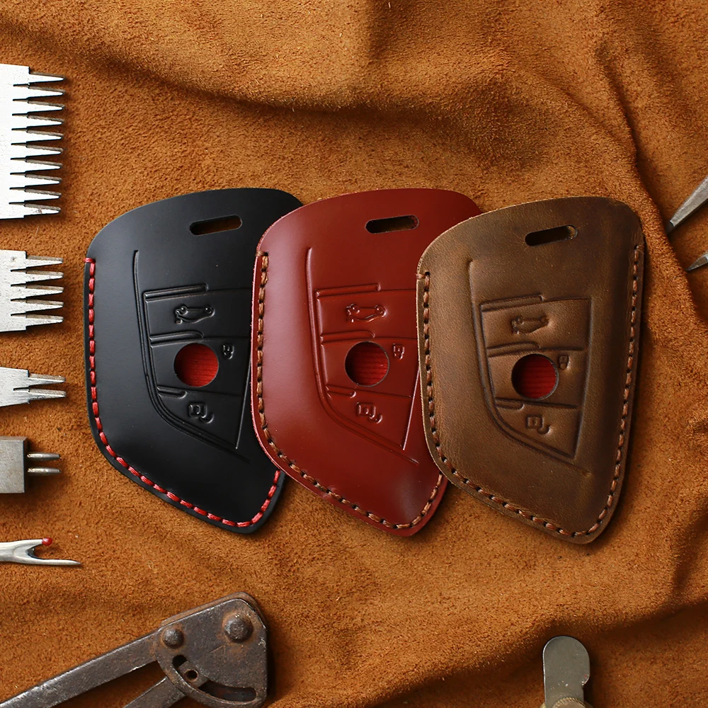KEYYOU 3/4 Buttons Leather Car Key Case Cover Shell Protector for BMW 1 2 3 4 5 6 7 Series X3 M2 F CAS4 X5 X6 | Автомобили и