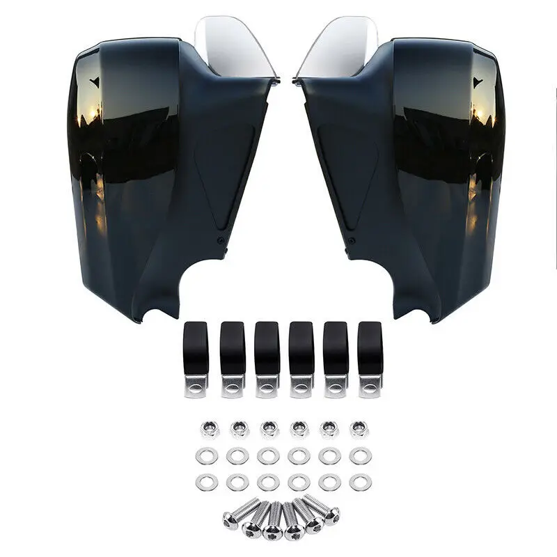Black Lower Fairing Мотоцикл усы защита двигателя бар нижний обтекатель для индийского вождя Винтаж 14-18 roadmaster классический 17-18 Темная лошадь - Цвет: Black Lower Fairing