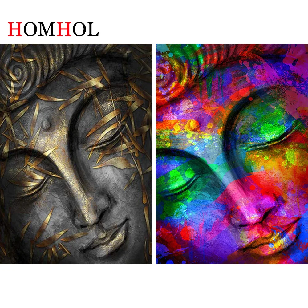 

Full Square Round 5D DIY Diamond Painting Color Buddha 3D Embroidery Kits Religion Cross Stitch Rhinestone Mosaic Wall Decor