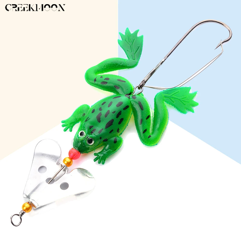 4 шт./компл. Ray Frog Мягкие рыболовные приманки 6 1 г 9 см с крючком Topwater искусственные