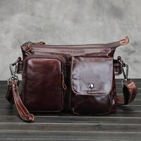 cowhide casual shoulder bag diagonal cross leather bags briefcase handbag
