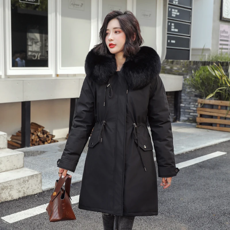 Женская зимняя куртка с капюшоном теплая флисовая утепленная высокого качества