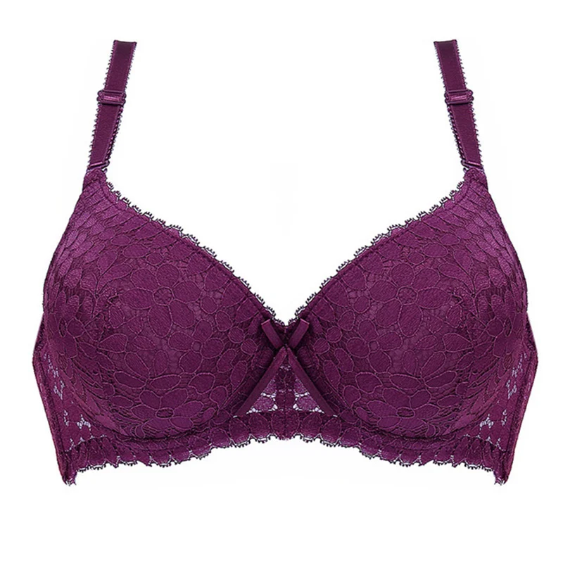 A/B Cup Sexy Push Up Bra Women Lace Lingerie Floral Underwear Female Bras Thick Padded Brassiere for Bralette | Женская одежда