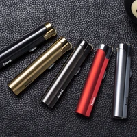 aomai lighter straight series creative lighter grinding wheel semi circular long strip can lock the fire blue flame