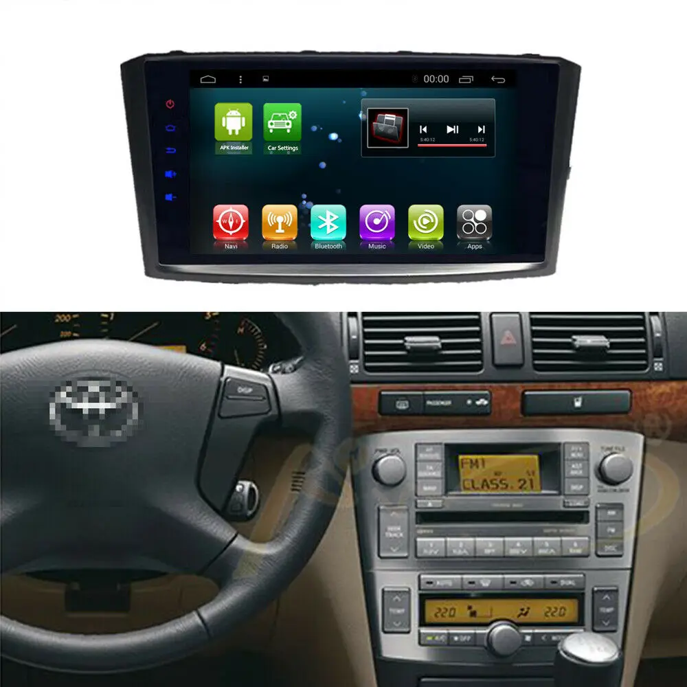 CHOGATH 9 дюймов 4 ядра Android 8 0 GPS навигации для Toyota AVENSIS 2002-2008 Авто радио с SWC Wi-Fi Карты |