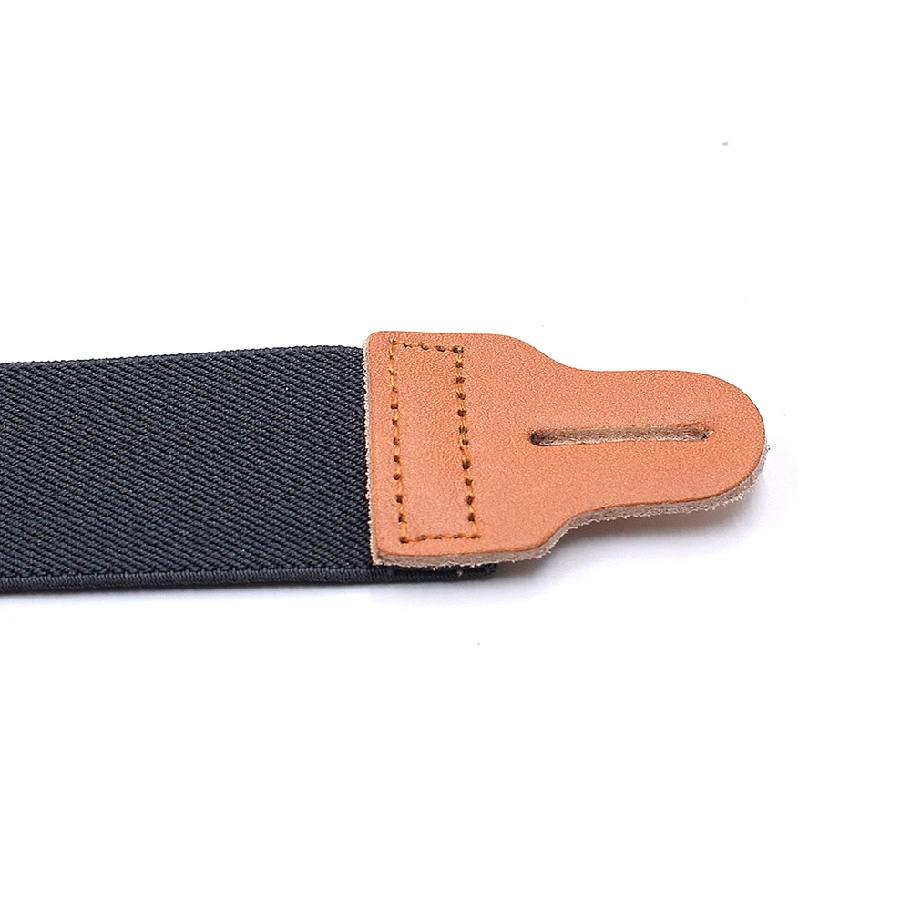 Винтажные мужские кожаные подтяжки X задняя Кнопка конец эластичные