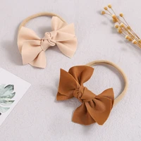 baby girl headband bow knot hairband for infants kids hair accessories cotton nylon headbands toddler princess band stretchy