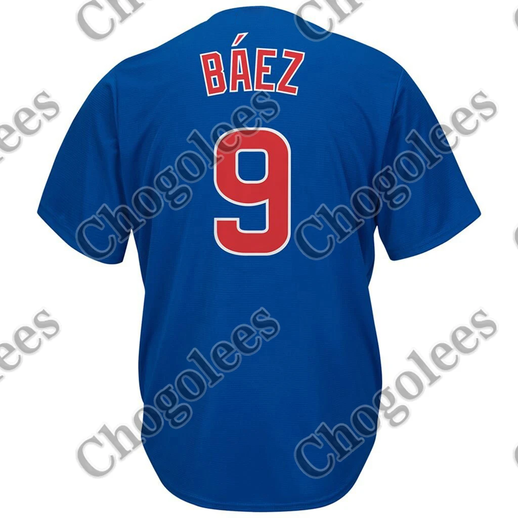 

Baseball Jersey Javier Baez Chicago Majestic Big & Tall Cool Base Player Jersey - Royal