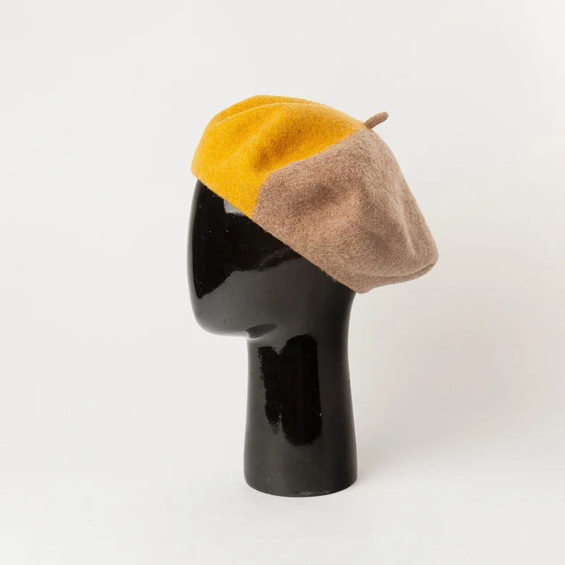 

2020 New Fashion 90% Wool Beret Women Hat Painter Cap Thick Warm Lady Vintage Bonnet British Hat Female Style 2 Colors