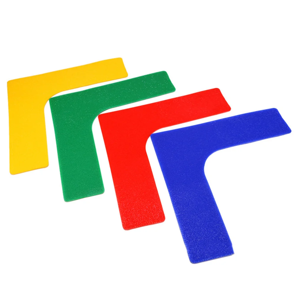 

13 Pcs Anti-skid Tennis Ground Court Marker Line PVC Sticker Logo Basketball Football Badminton Court Line Ground Signal Label (