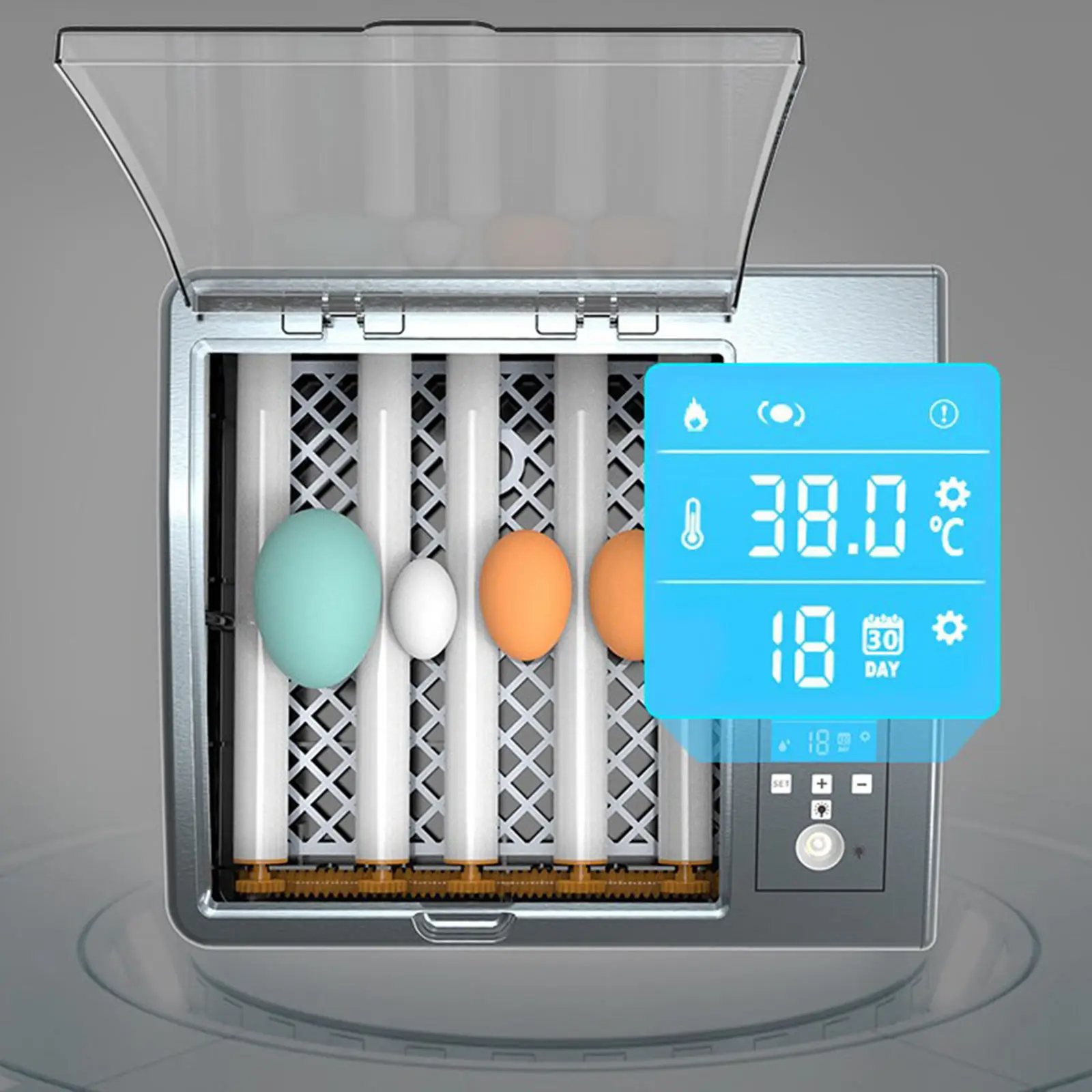 

220V EU Egg Incubator Brooder Bird Hatcher For Chicken Coop Turner Farm Equipment Electronic Automatic Hatchery Tool