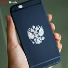 Герб России Three Ratels, никелевая наклейка на автомобиль Российской Федерации, эмблема орла для автомобиля