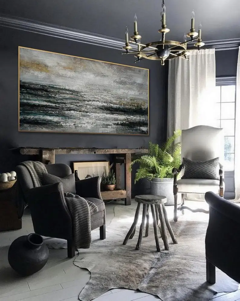 

Extra Large Minimalist Modern Abstract Sky Cloud Ocean Beach Coast Coastal Oversize Minimal Simple Easy Canvas Acrylic Painting