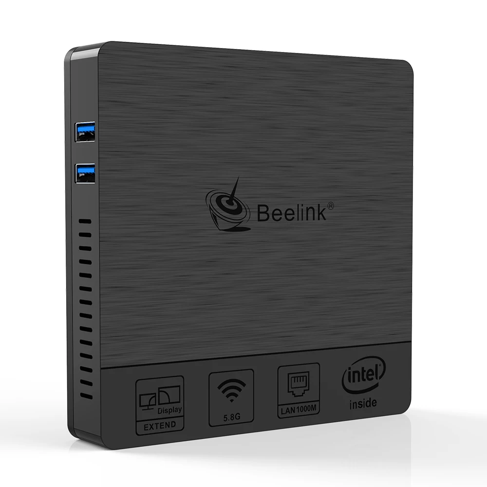 Beelink BT4 мини ПК Intel Atom X5 Z8500 четырехъядерный Windows 10 4K HTPC с 4 Гб ОЗУ 64 ПЗУ USB 3 0 HD MI и