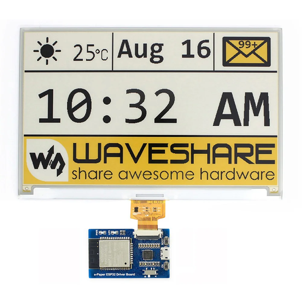 

Lightweight E-Pape ESP32 Ink Screen Wireless Internet Waveshare WIFI Universal Driver Board SPI Panels Easy Use