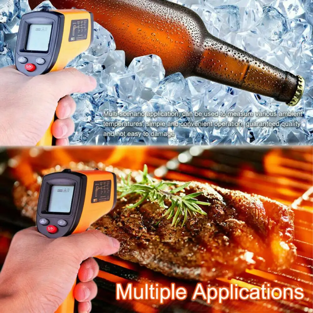  50 400 ℃ Бесконтактный цифровой инфракрасный термометр пирометр для дома
