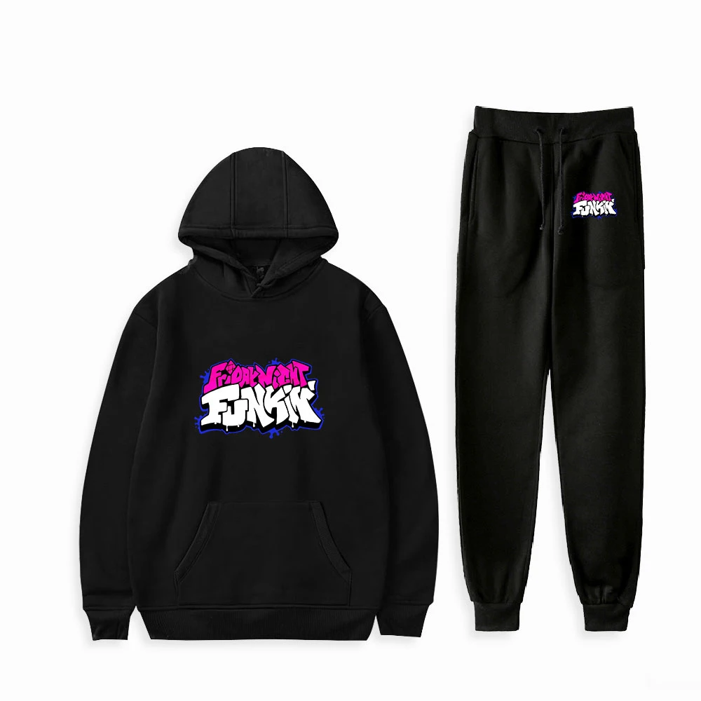 

Friday Night Funkin cosplay Print Fashion Fall Suit Hoodies Sportswear Hoodie Sweatshirt + Ankle Banded Pant Two Piece Set