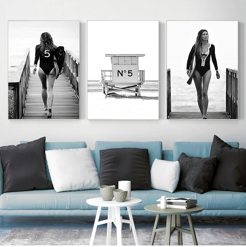 

Nordic Home Decor COCO Canvas Painting Oil Painting Posters and Prints Wall Pictures For Living Room Modern quadro cuadros