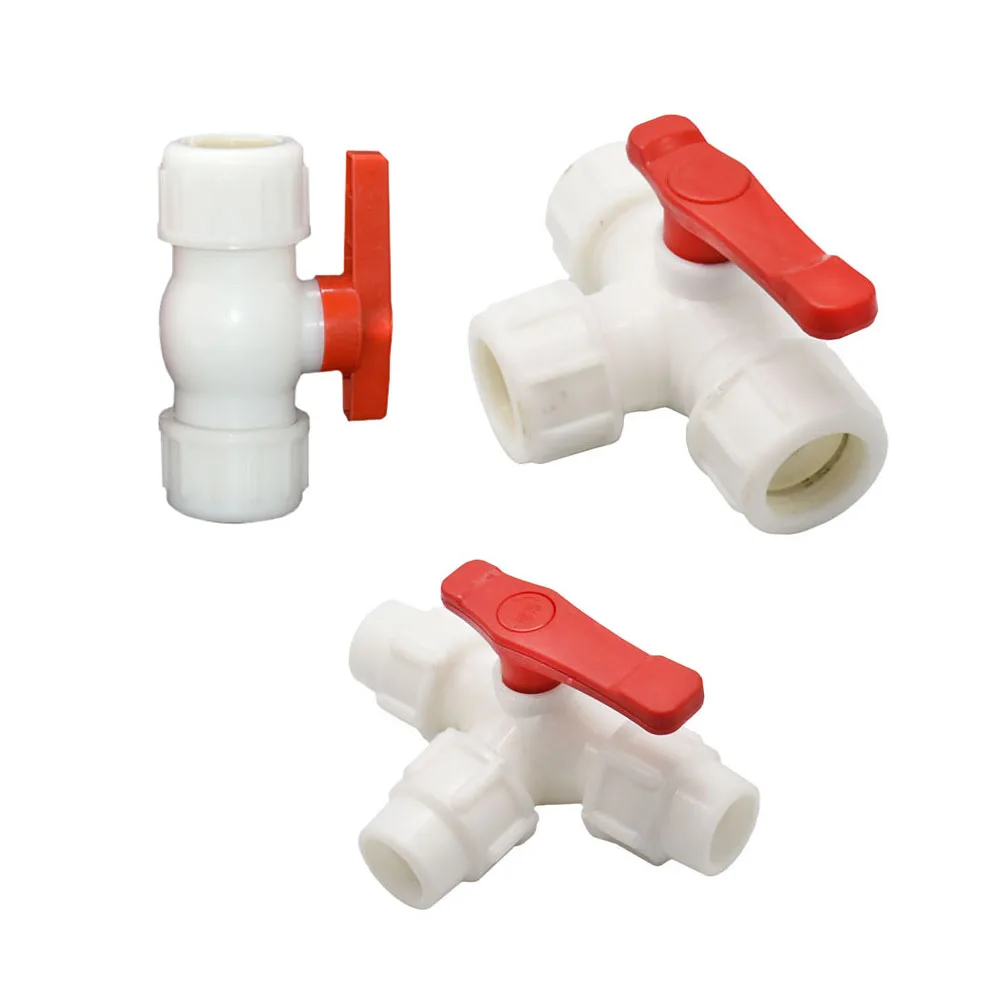 

20/25/32/40/50/63mm Pe Tube Tee Quick Connector Ball Valve Garden Tap T-type Water Splitter Garden Irrigation Coupler 1pcs