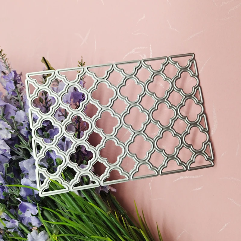 

2021 New Flowers Frame Metal Cutting Dies Stencil Die Cut Scrapbooking Craft Stamps