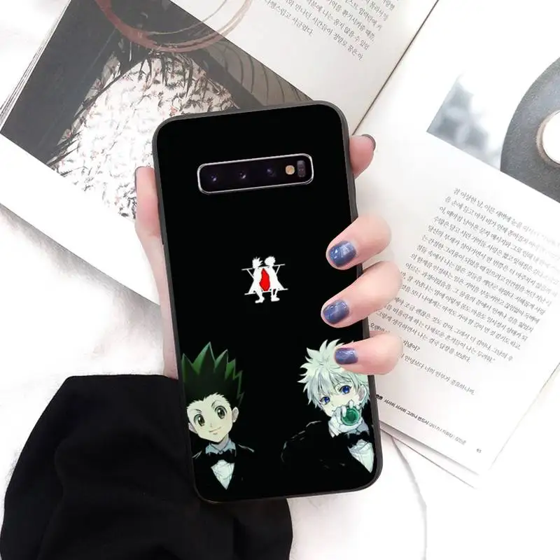 

Anime Hunter X Hunters Phone Case Black Cover For Samsung S5 6 6Edge 7 8 9 10 10E 10Plus 20 20lite 20Ultra Cases