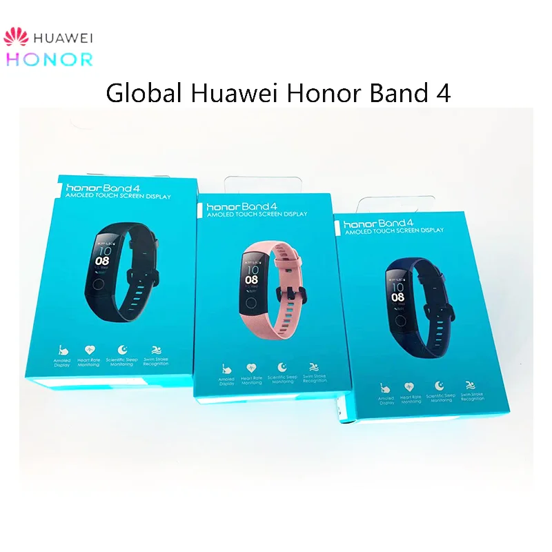 

Смарт-браслет Huawei Honor Band 4, водонепроницаемый фитнес-трекер с сенсорным экраном
