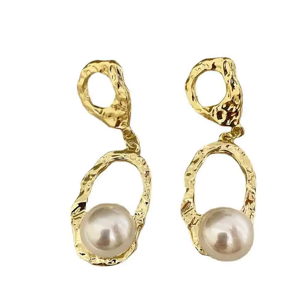

New 2021 Contracted Infection In Women's Fashion Earrings Retro Metal Geometry Clowns Earrings