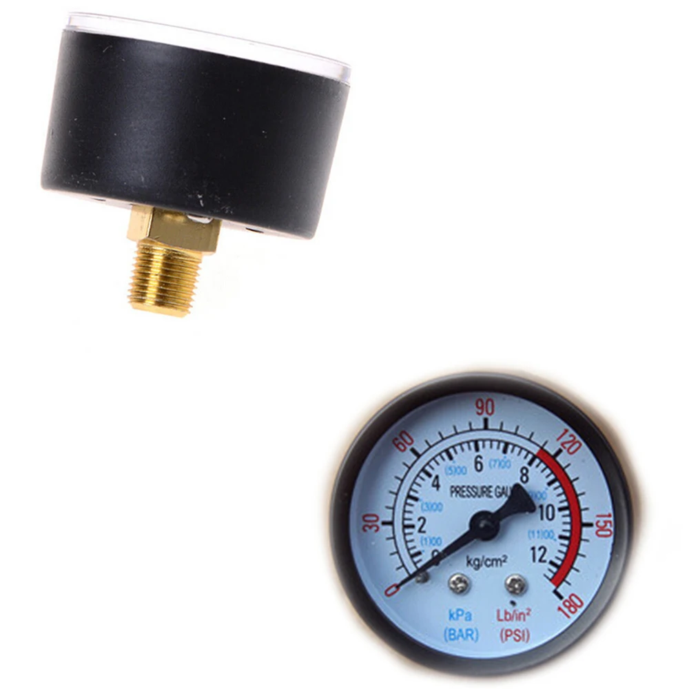 Горячий воздушный компрессор Verkoop Pneumatische Hydraulische Vloeistof манометр 0-12Bar / 0-180PSI |