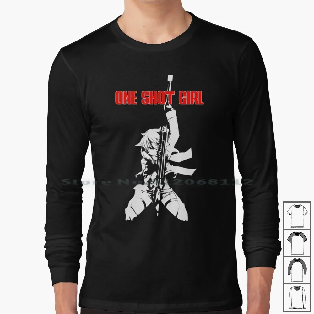 Sao - One Shot Girl футболка с длинным рукавом Sword Art Online если Kirito Games Geek Anime Punch Man Girls