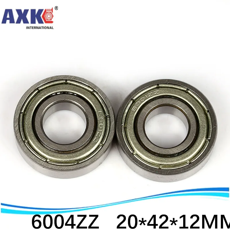 (1 шт.) Миниатюрные шарикоподшипники с глубоким желобом двойной защитой 6004ZZ 20*42*12