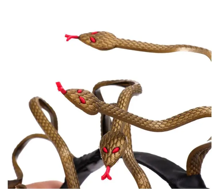 Хэллоуин фотореквизит для сцены головной убор змея дешевые запасы доставка |