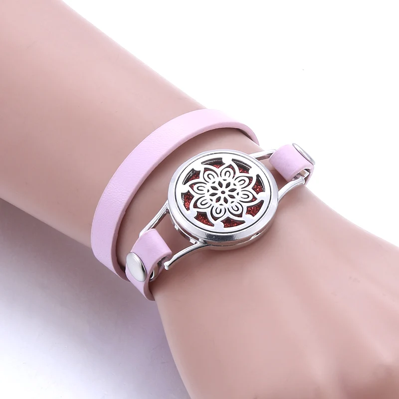 Новинка ароматерапия ювелирное изделие эфирное масло диффузор медальон кожаный