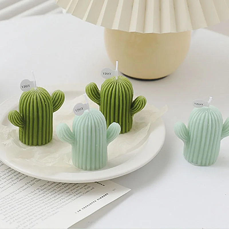 

Creative Handmade Cactus Candle Photo Props Aromatherapy Candle Ornaments Soy Wax Aromatherapy Small Candles Scented Relaxing