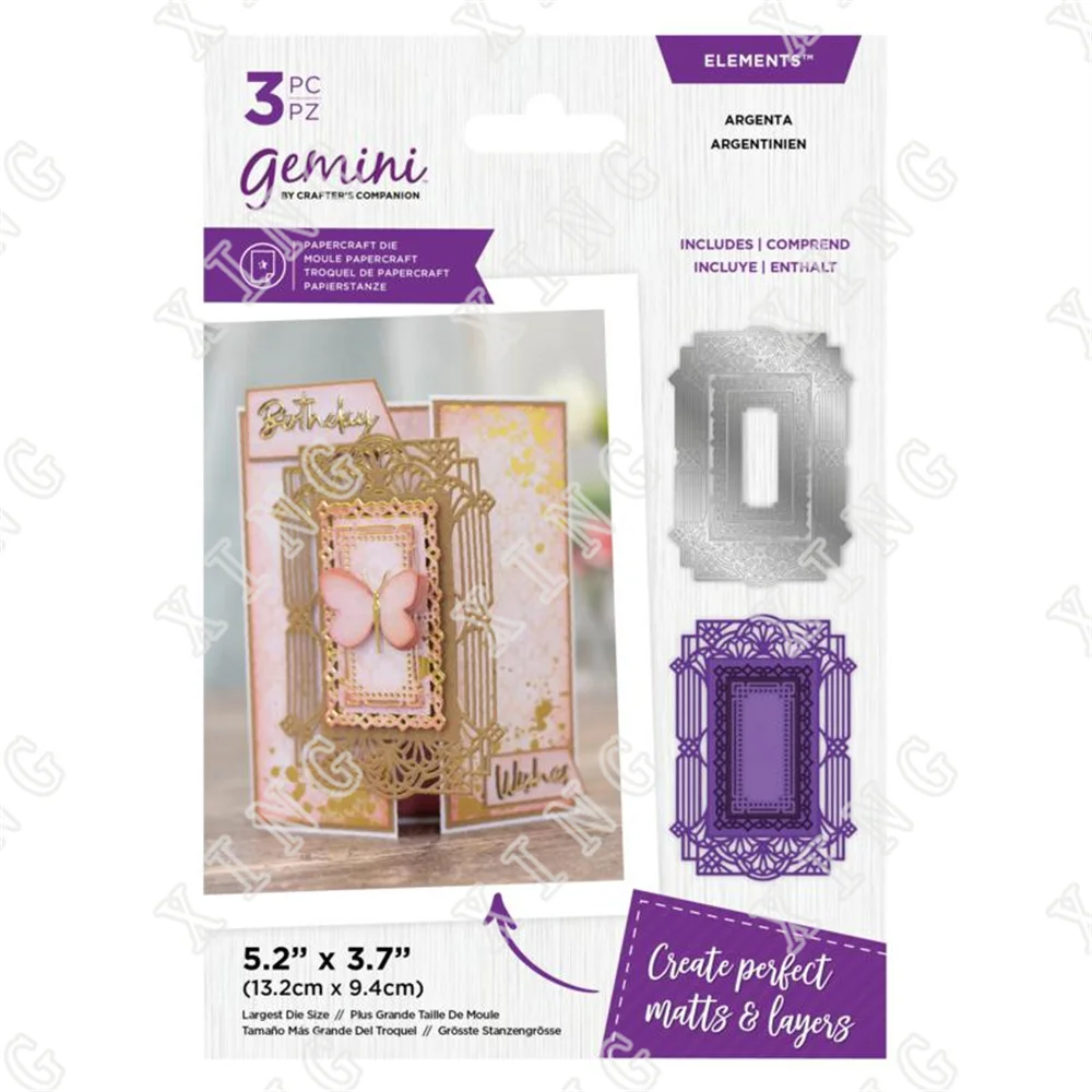 

Argenta Square Lace Border 2022 New Metal Cutting Dies Handmade Diy Scrapbooking Greeting Card Photo Diary Gift Decoration Mold