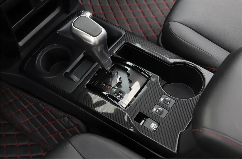 Накладка на крышку панели КПП Декоративные наклейки для Toyota 4runner 2010 рамка Обложка отделка Авто Стайлинг, аксессуары для интерьера