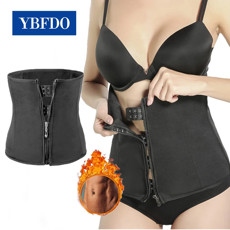 

YBFDO Women Waist Cincher Body Shaper Weight Loss Corset Abdominal Trainer Trimmer Belt Sport Girdle Slimmer Sweat Fat Burn