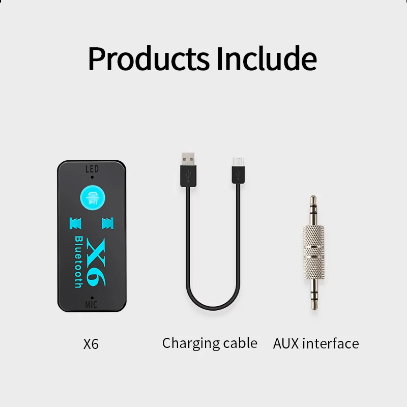 Hippcron Bluetooth приемник V5.0 адаптер Поддержка TF карта Handfree вызова музыкальный плеер