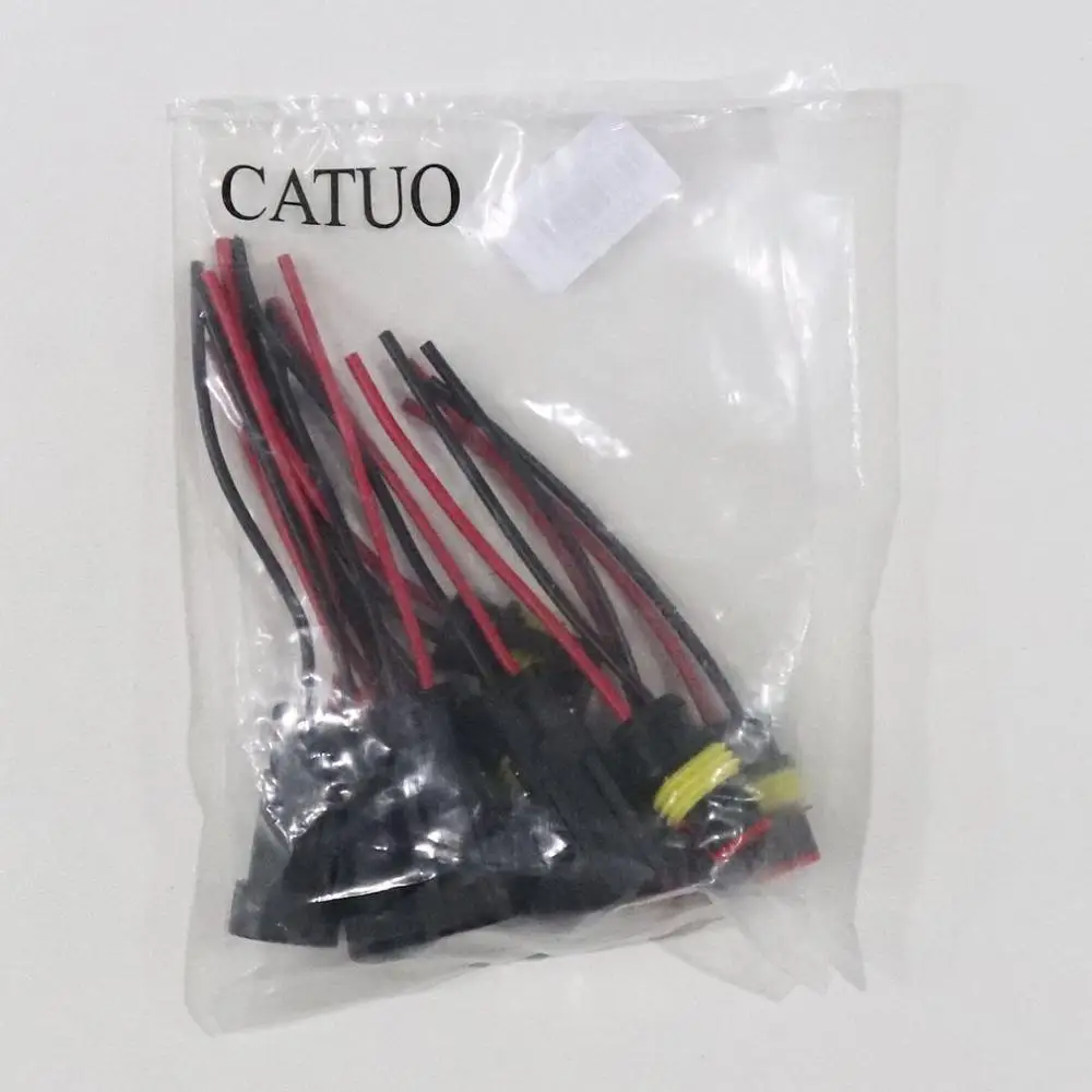 5 комплектов 2-контактный автомобильный Водонепроницаемый Электрический разъем