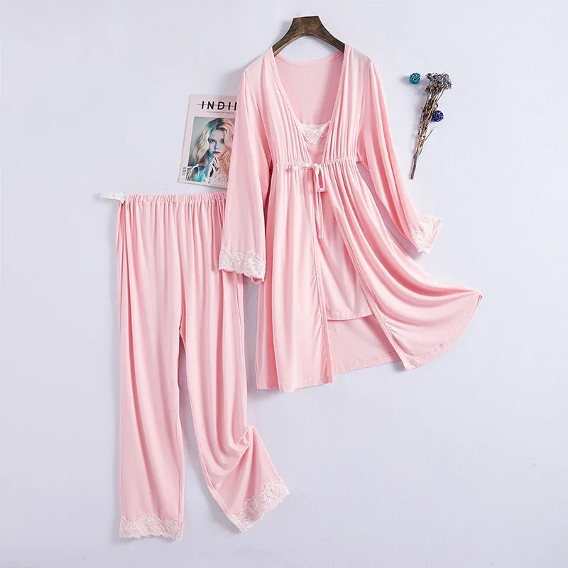 Комплект для кормящих мам из 3 предметов одежда сна в послеродовой период Пижама