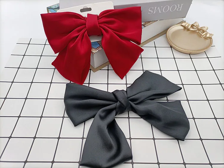 

Vintage Big Hair Bow Ties Hair Clips Two Layer Butterfly Floral Hairpins Girls Kids Cute Sweet Bow Knot Hairpins Accessories