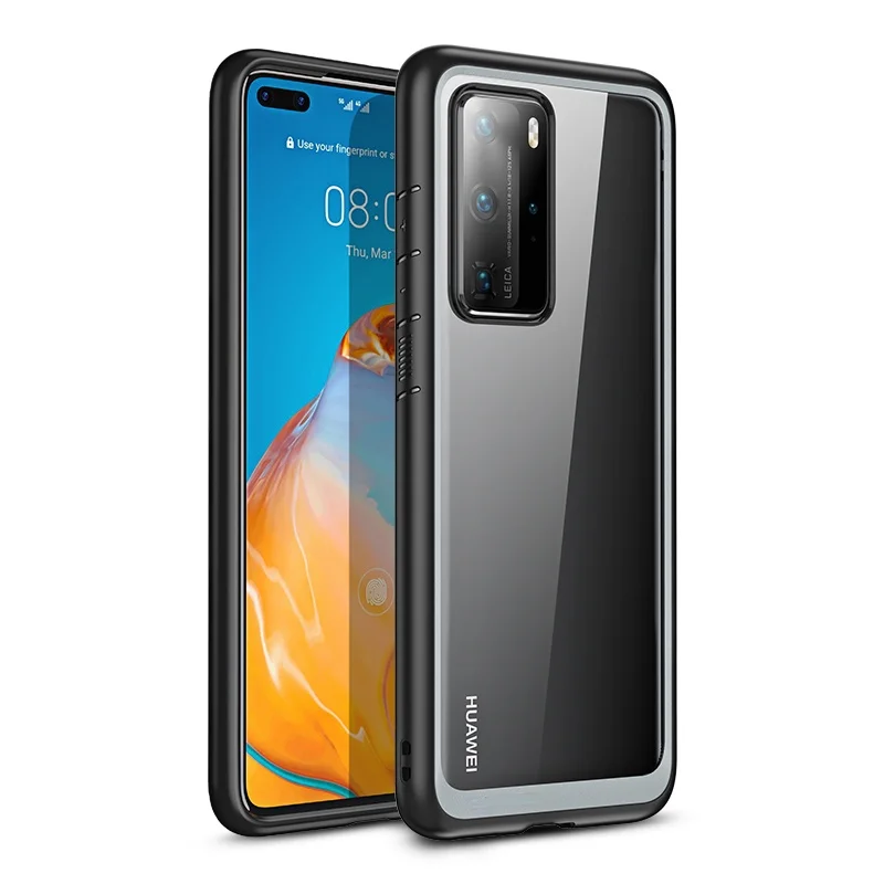Phone Case For Huawei P40 Pro Case (2020 Release) Style Slim Anti-knock Premium Hybrid Protective TPU Bumper+PC Clear Cover