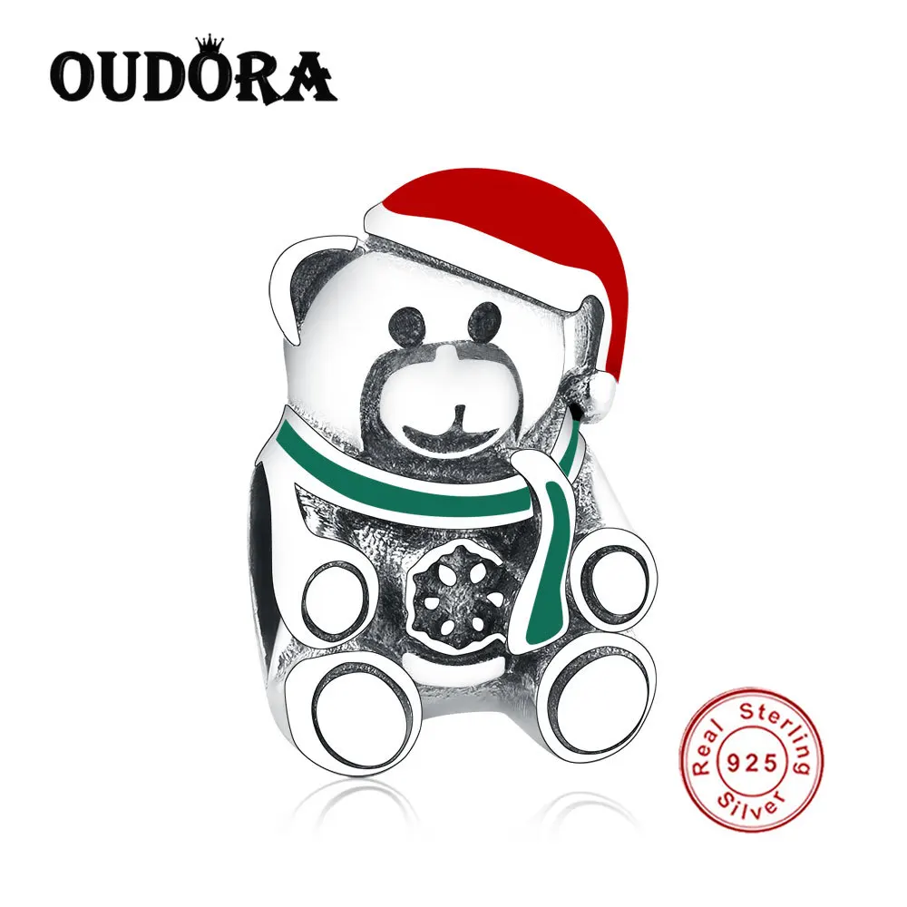 

Подходит к оригиналу, соответственные Европейской Пандоре обаятельные 100% 925 стерлингового серебра браслет, Рождественская шапка, подвеска ...