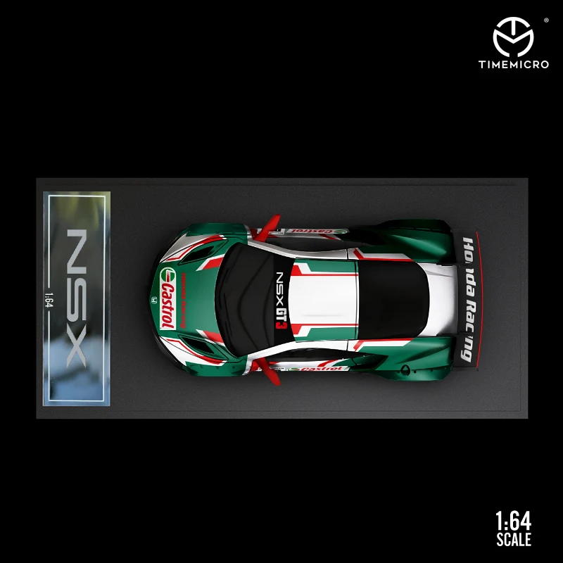 Time Micro 1:64 NSX Castrol/Takata спортивный автомобиль литые модели автомобиля Металлическое