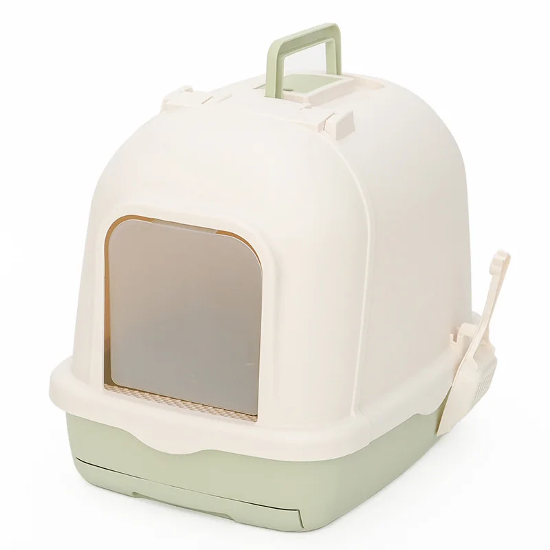 

Fully Enclosed Cat Litter Box Deodorant Sandbox Cats Toilet Splash Proof Sand Large Space Pet Supplies Deodorant Cat Accessories