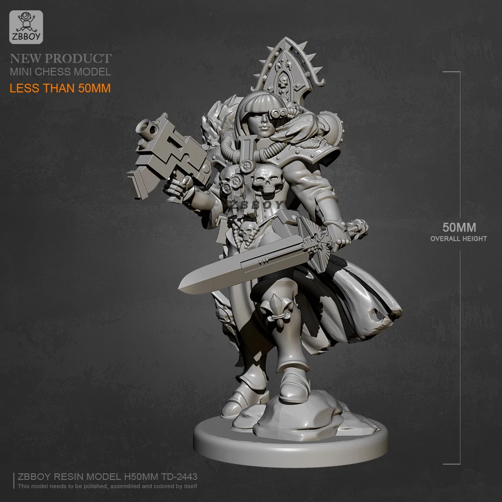 

45mm Resin model kits figure toy self-assembled TD-2443