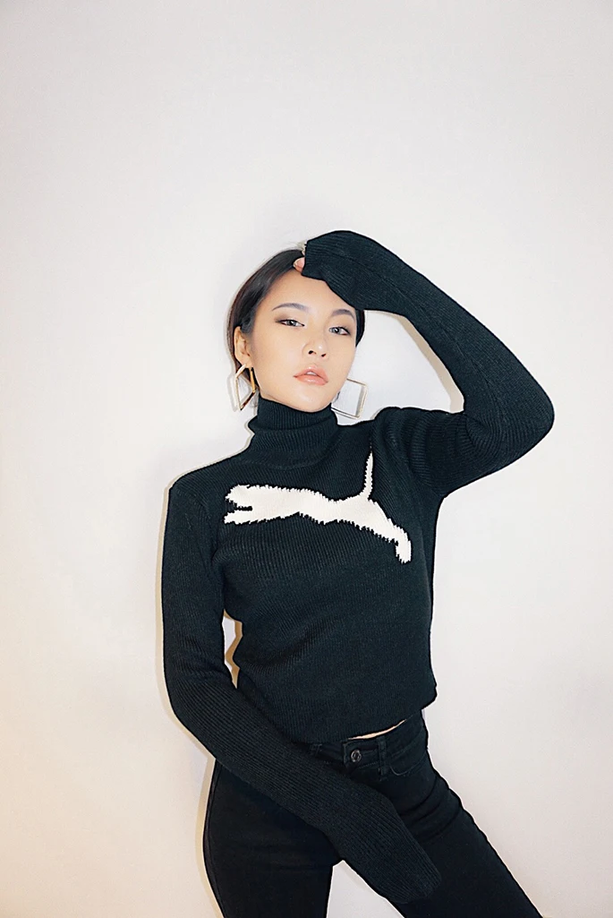 2019 new fashion casual women's clothing Turtleneck Sweater Women's Short Sexy Slim Knit Long Sleeve | Женская одежда