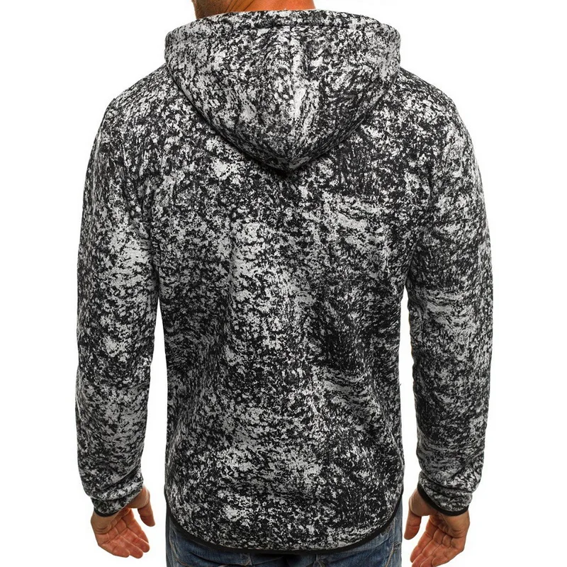 CYSINCOS Новая мужская Спортивная повседневная одежда на молнии модные жаккардовые